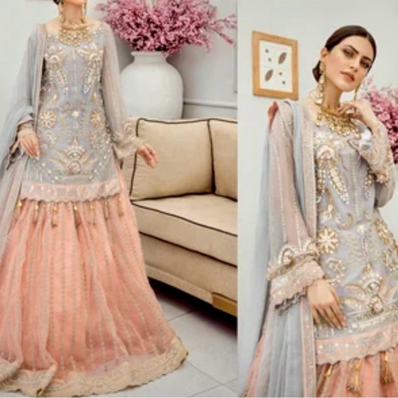Dresses & Skirts - Indian/Pakistani Beautiful peach lavender parties/wedding dress.